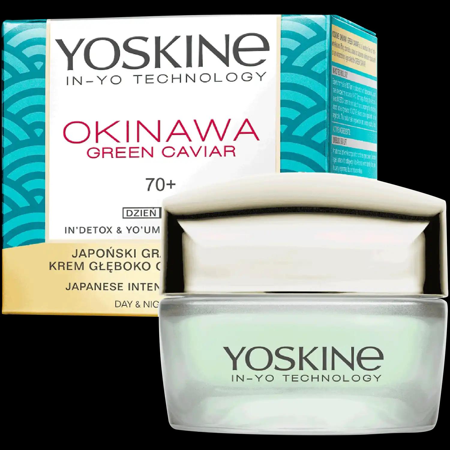 Yoskine Okinawa Green Caviar krem do twarzy 70+ na dzień i noc, 50 ml