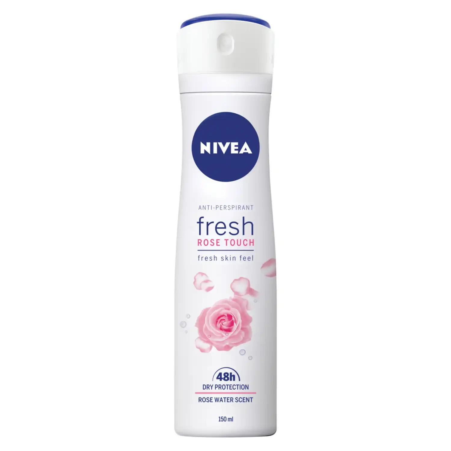 Nivea Rose Touch antyperspirant w sprayu damski, 150 ml