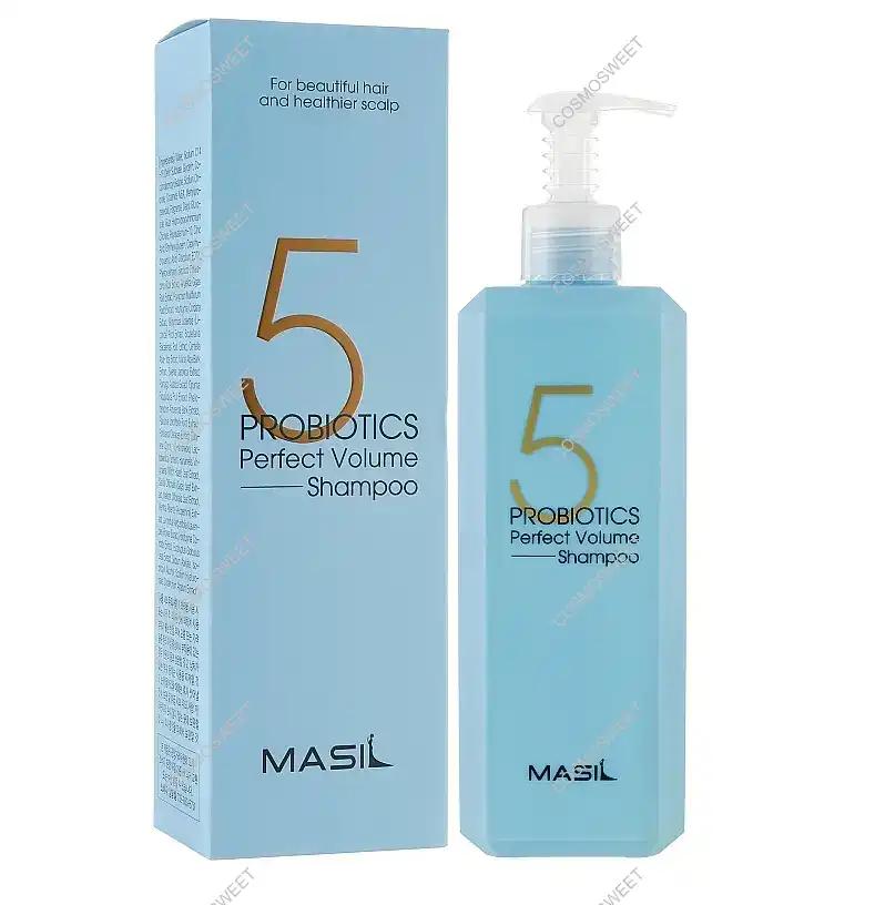 Masil з пробіотиками для ідеального об'єму волосся 5 Probiotics Perfect Volume Shampoo 500 мл