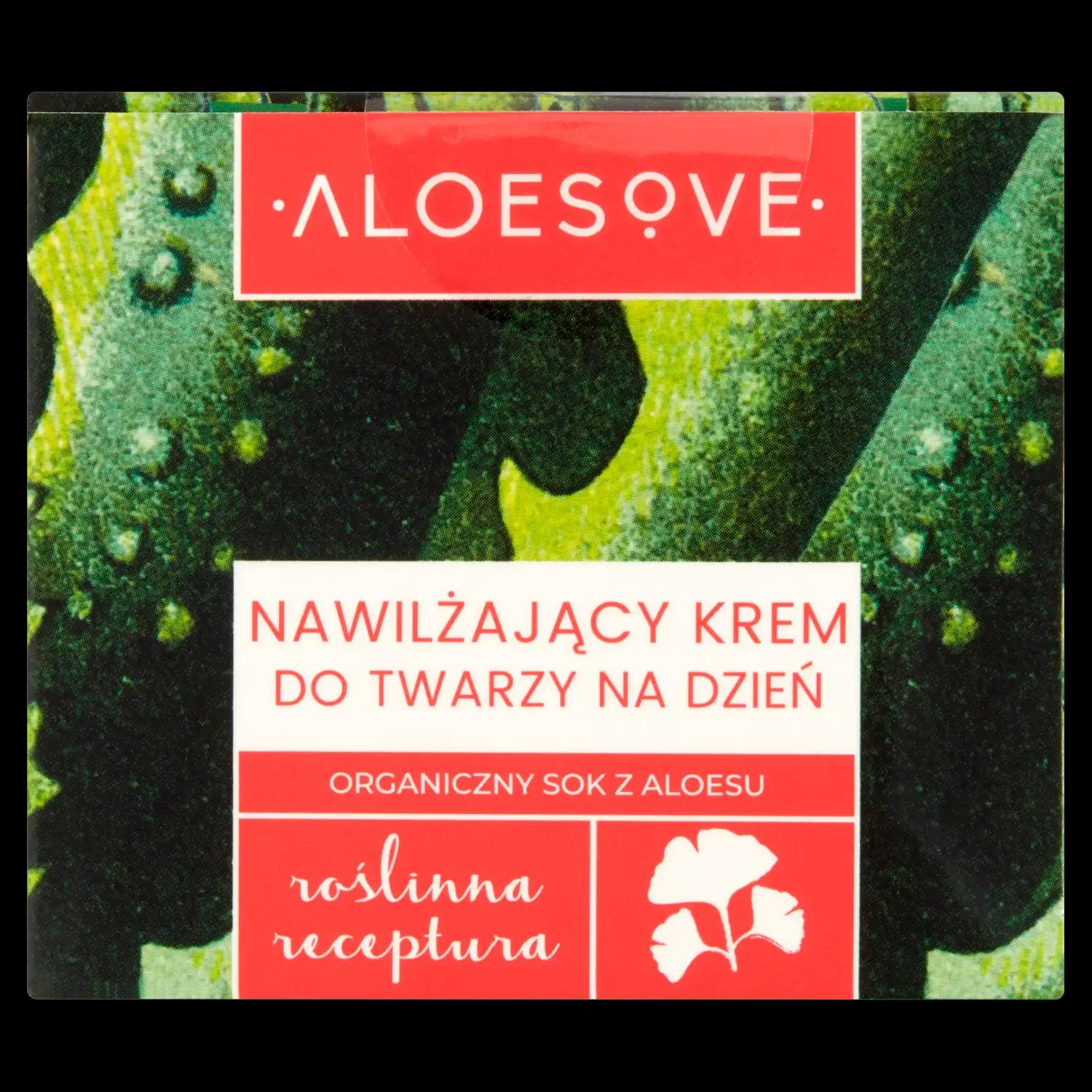 Aloesove Roślinna receptura nawilżający krem do twarzy na dzień, 50 ml