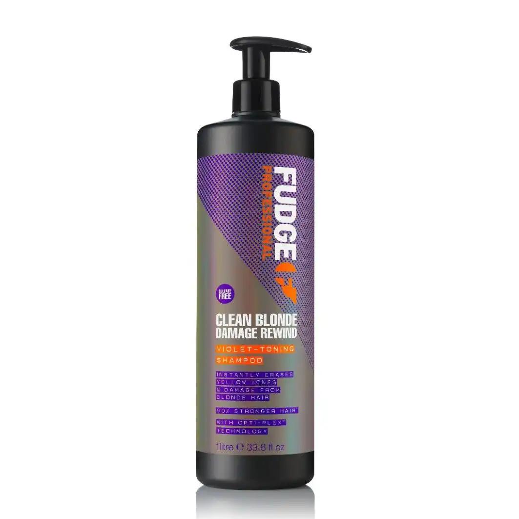 Fudge Clean Blonde Damage Rewind regenerujący i tonujący do włosów blond, 1000 ml