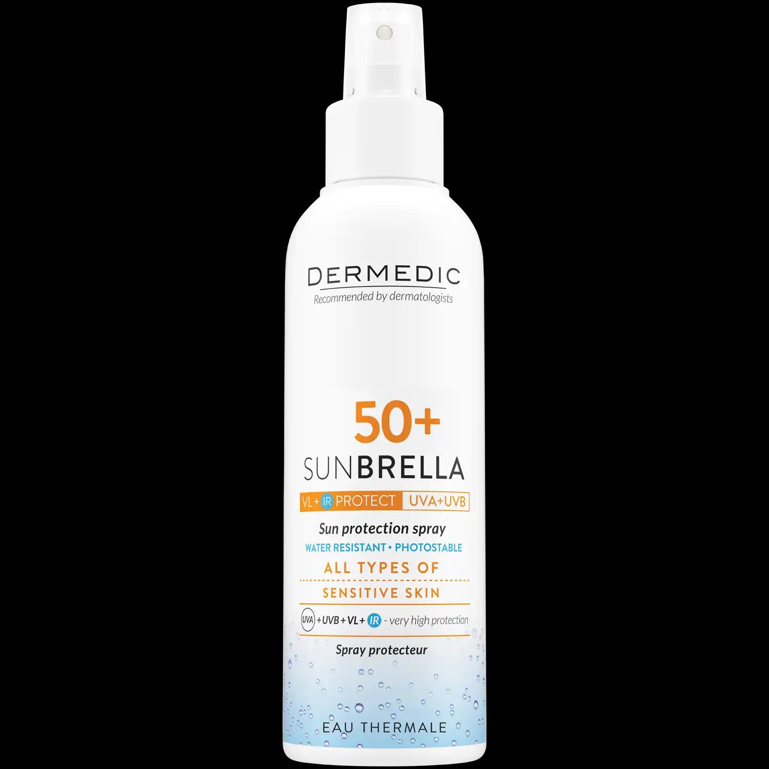 Dermedic Sunbrella spray ochronny do ciała z SPF50+, 150 ml