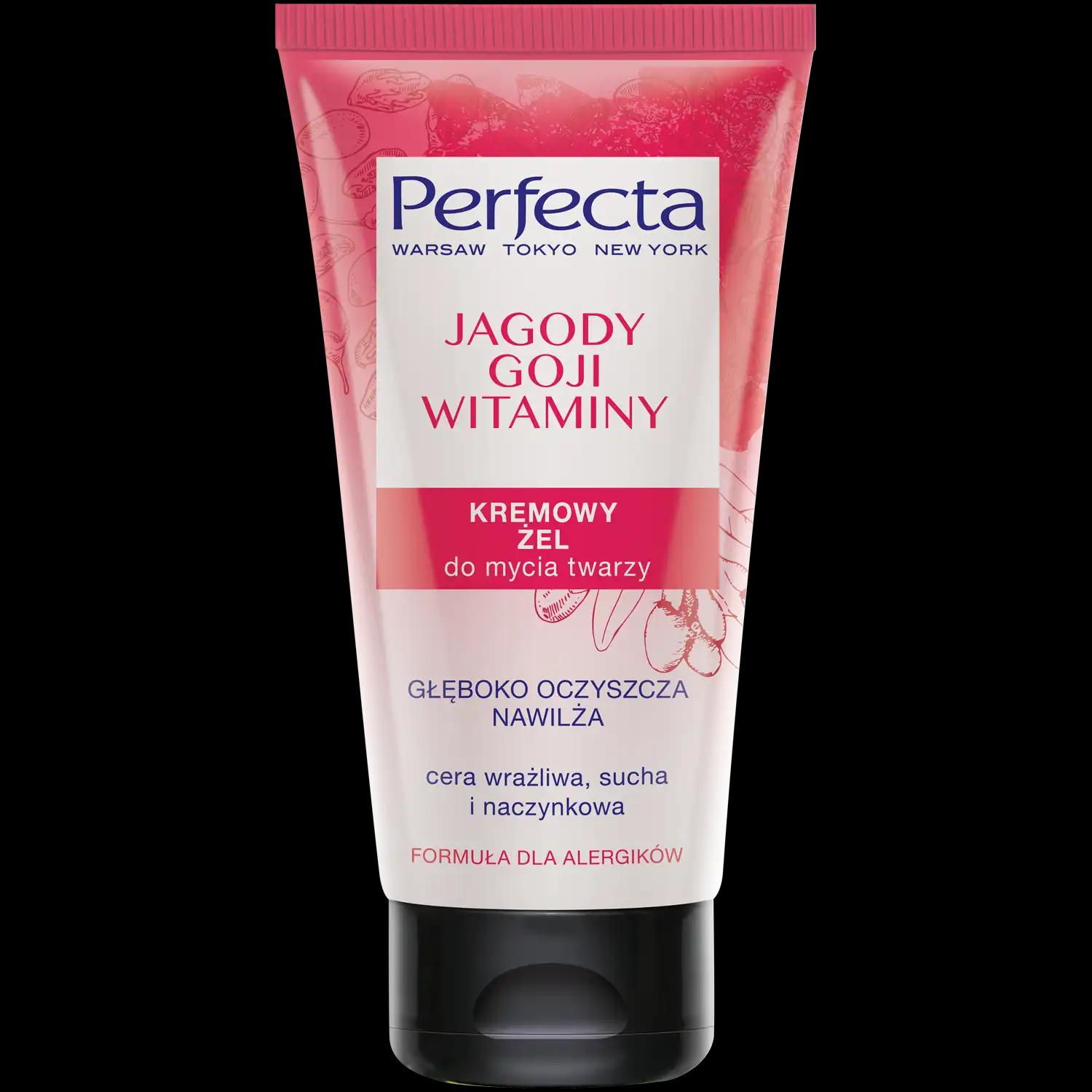 Perfecta Jagody Goji żel do mycia twarzy do cery wrażliwej, 150 ml