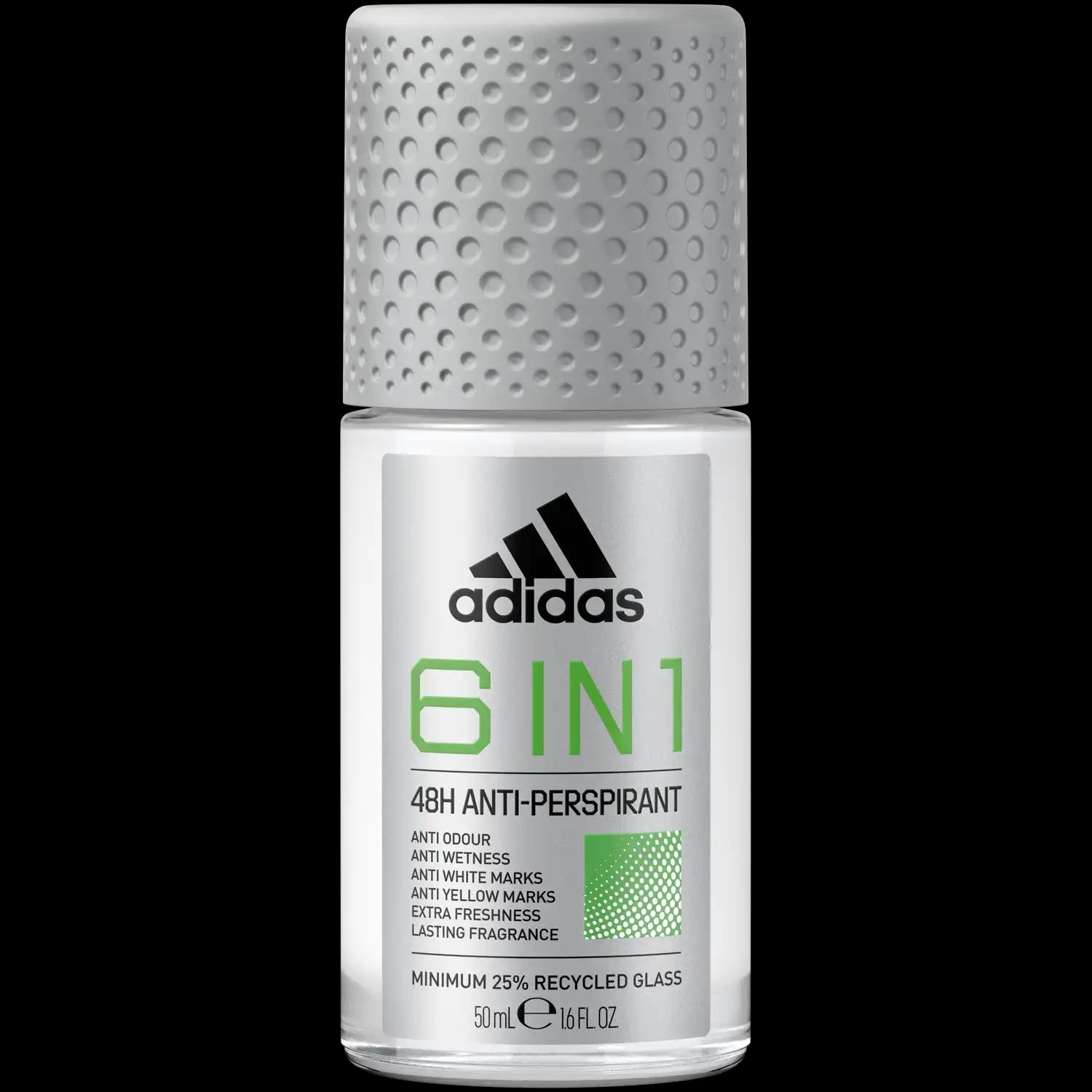 Adidas 6 In 1 antyperspirant w kulce męski, 50 ml