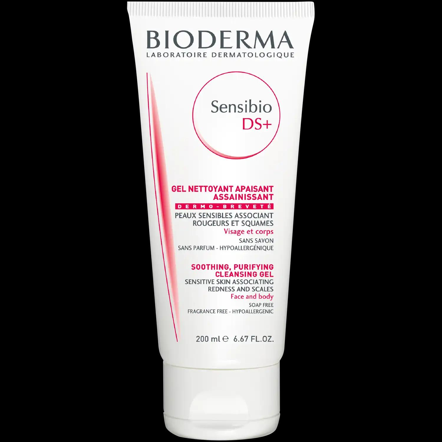 Bioderma Sensibio DS+ delikatny żel oczyszczający, 200 ml