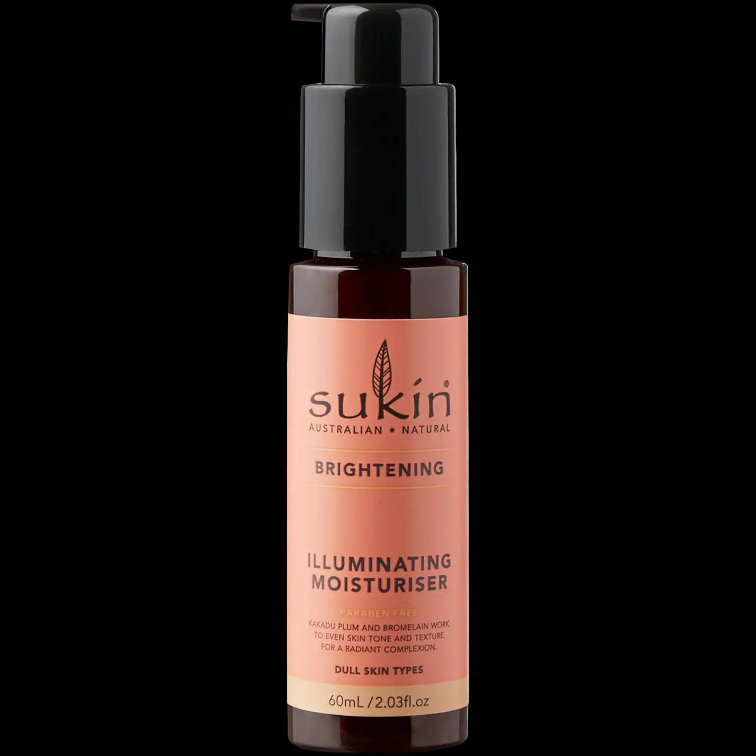 Sukin Brightening rozświetlający krem do twarzy nawilżający, 60 ml