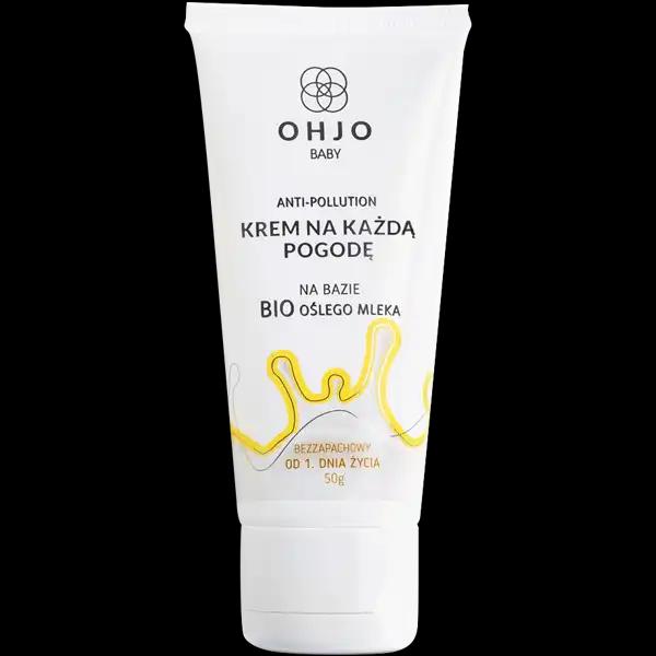 Ohjo Baby anti-pollution krem na każdą pogodę na bazie bio oślego mleka od 1 dnia życia, 50 g