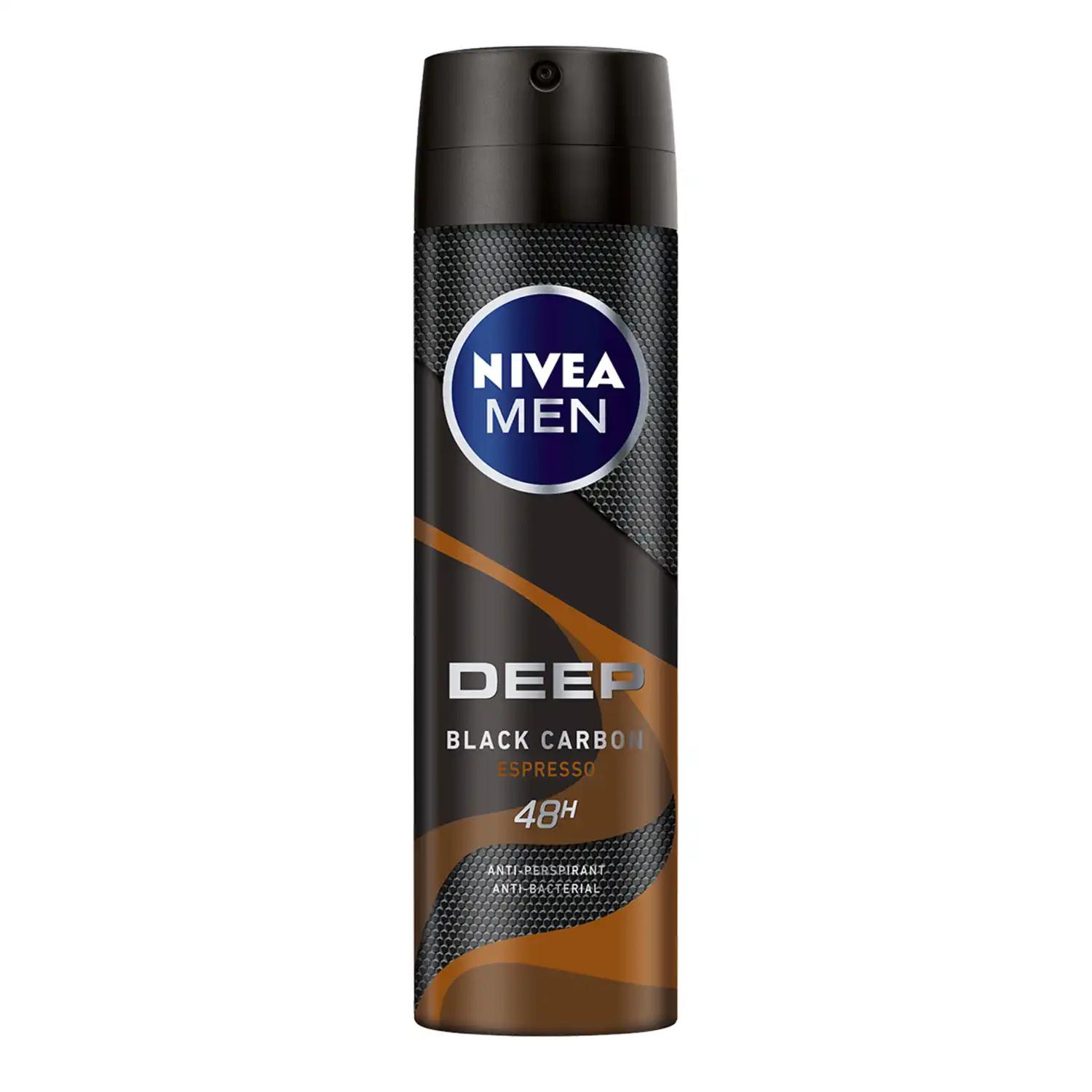 Nivea Men Deep Espresso antyperspirant męski w sprayu, 150 ml