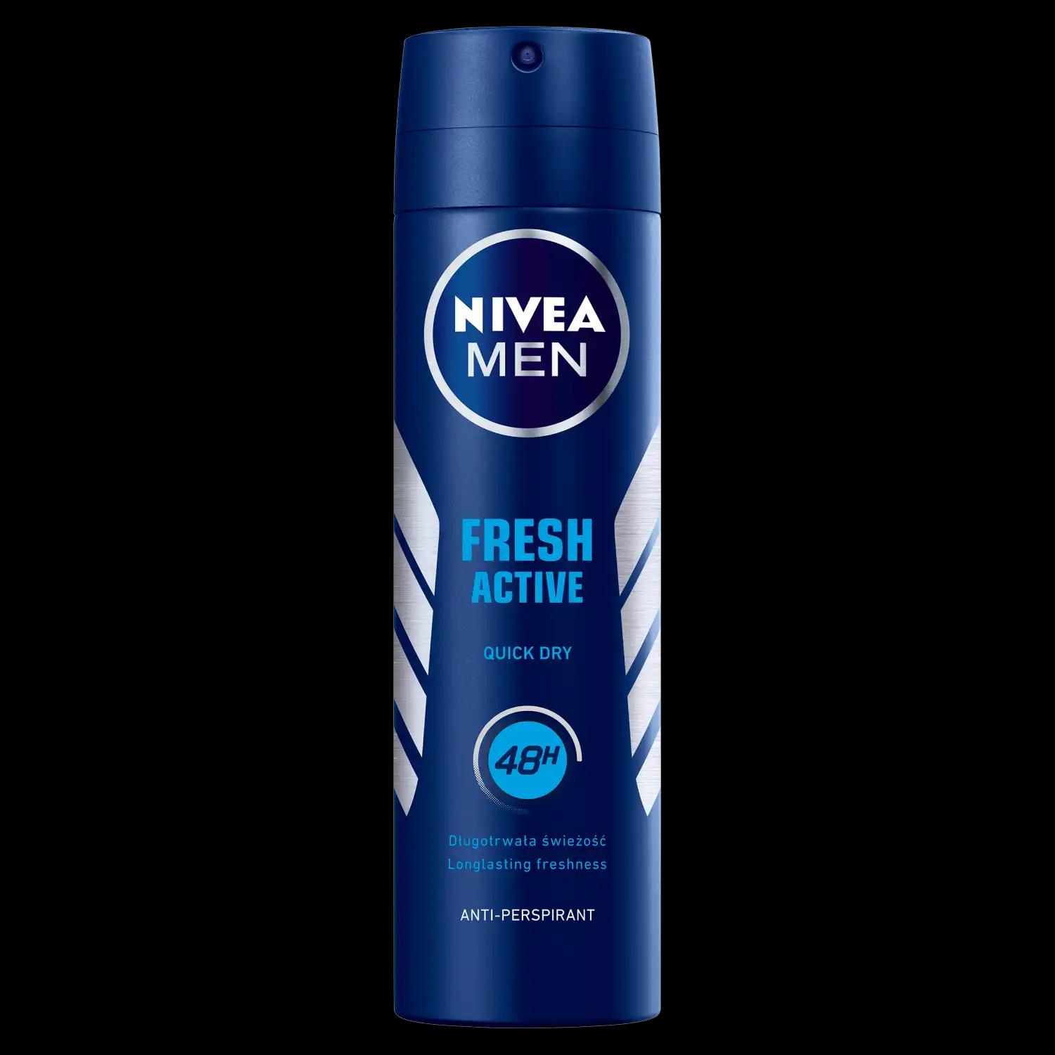 Nivea Men Fresh Active antyperspirant męski w sprayu, 150 ml