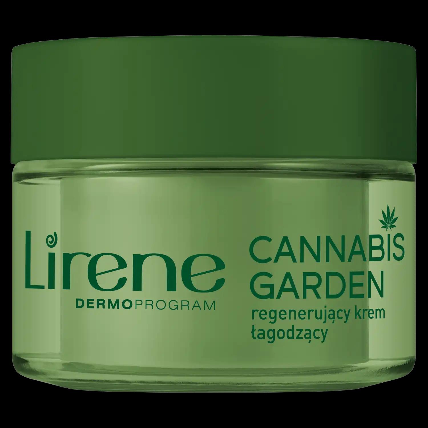 Lirene Cannabis Garden łagodzący krem do twarzy na noc, 50 ml