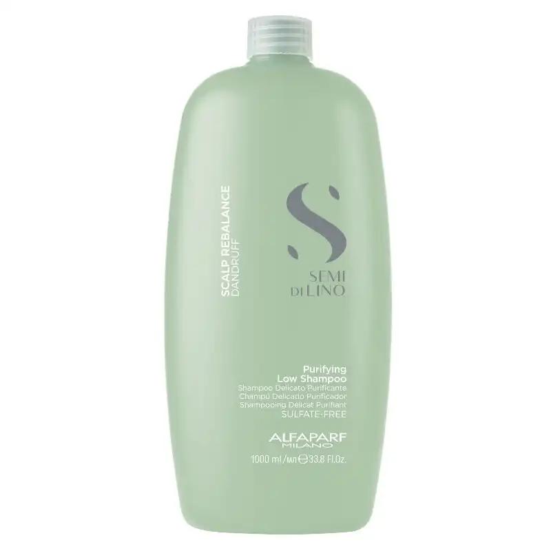 Alfaparf Semi Di Lino Scalp Purifying niskopieniący oczyszczający przeciwłupieżowy, 1000 ml