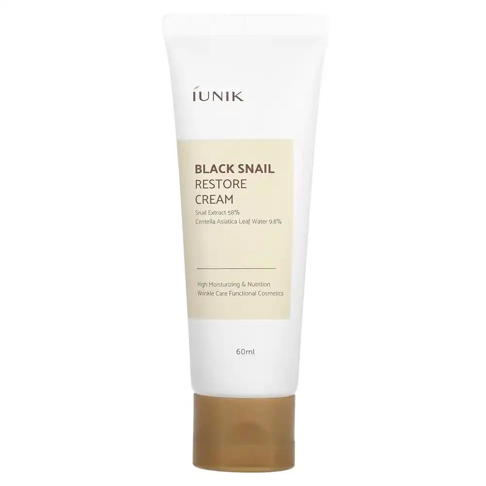 iUNIK Black Snail przeciwstarzeniowy krem regenerujący do twarzy, 60 ml