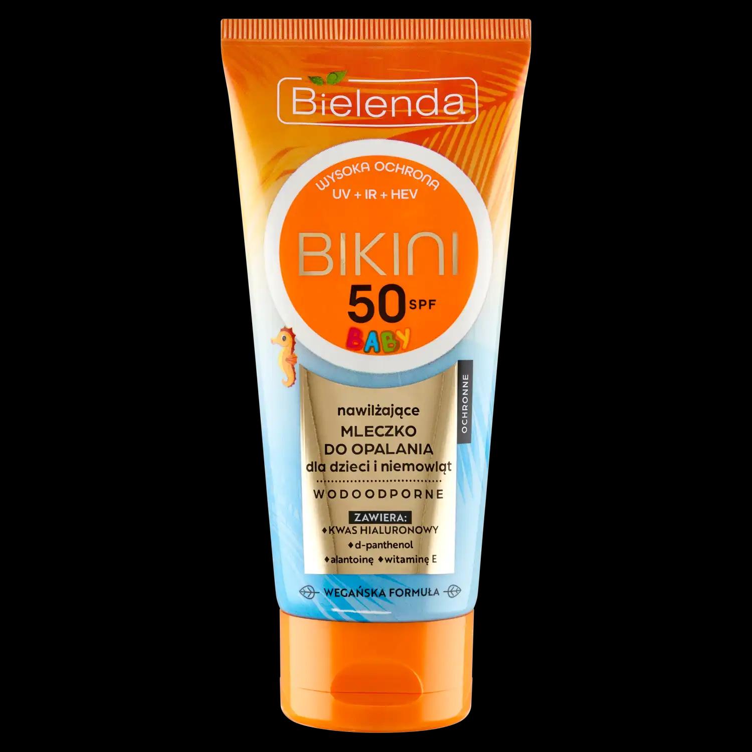 Bielenda Bikini Baby nawilżające mleczko do opalania z SPF50 dla dzieci i niemowląt, 100 ml