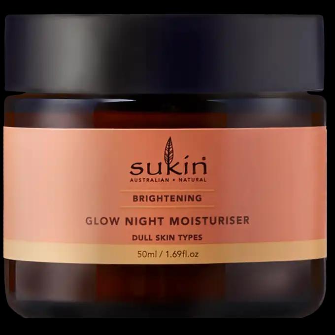 Sukin Brightening krem do twarzy nawilżająco - odżywczy na noc, 60 ml