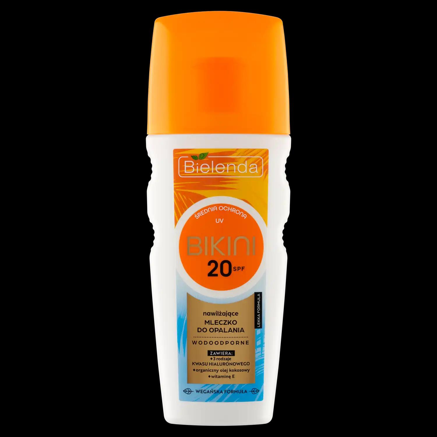 Bielenda Bikini nawilżające mleczko do opalania z SPF20, 175 ml