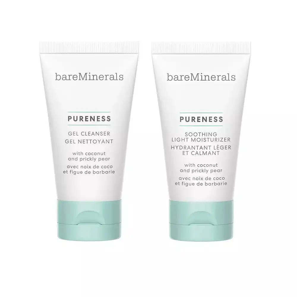 bareMinerals Mini Skin-Calming Duo zestaw: lekki krem nawilżający, 30 ml + żel do mycia twarzy, 30 ml