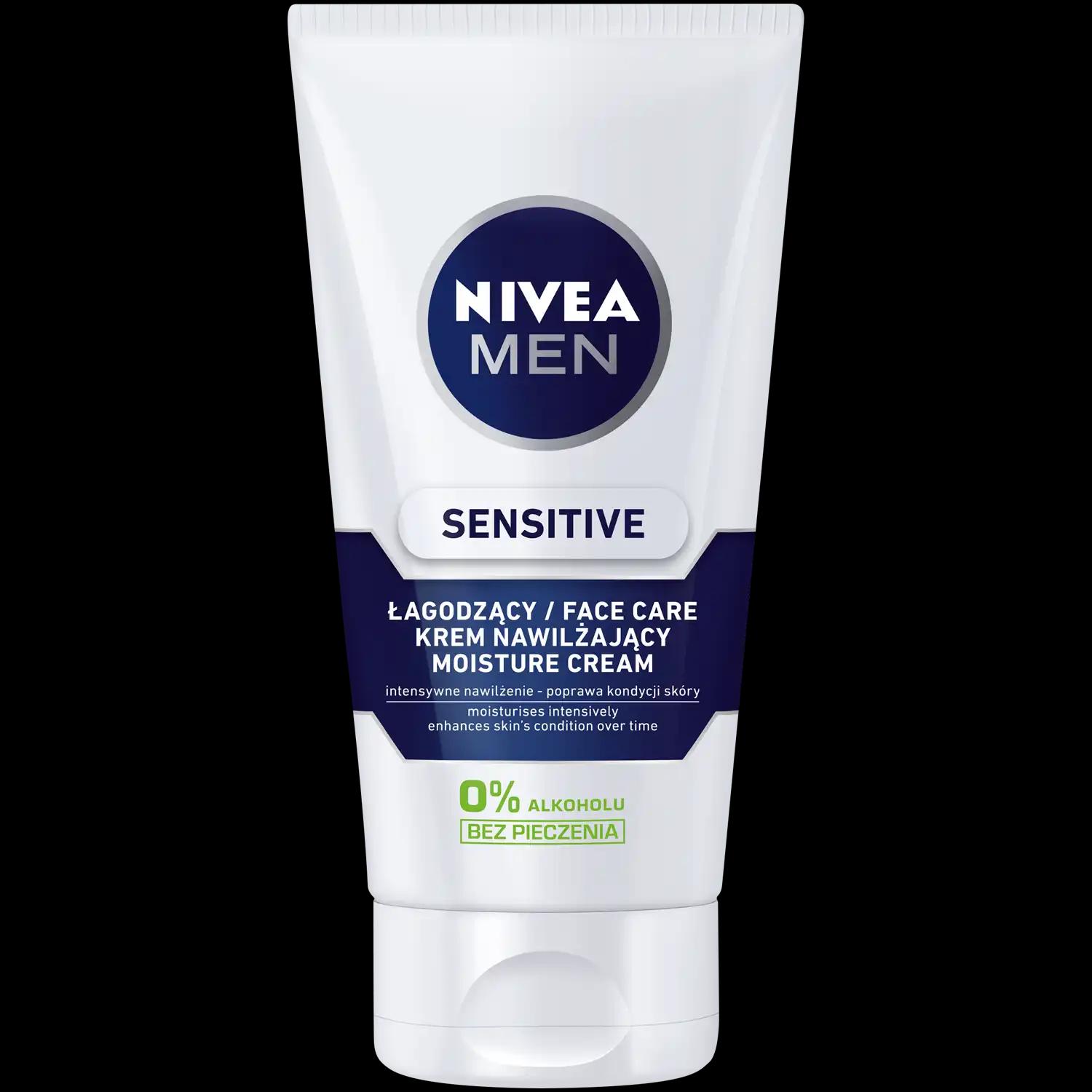 Nivea Men Sensitive łagodzący krem nawilżający do twarzy męski, 75 ml