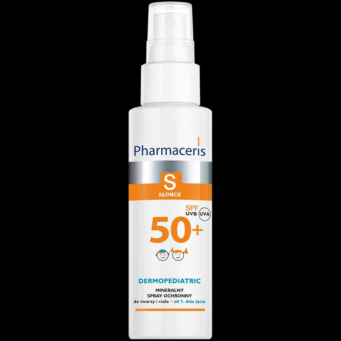 Pharmaceris S mineralny spray ochronny do twarzy i ciała z SPF50+, 100 ml