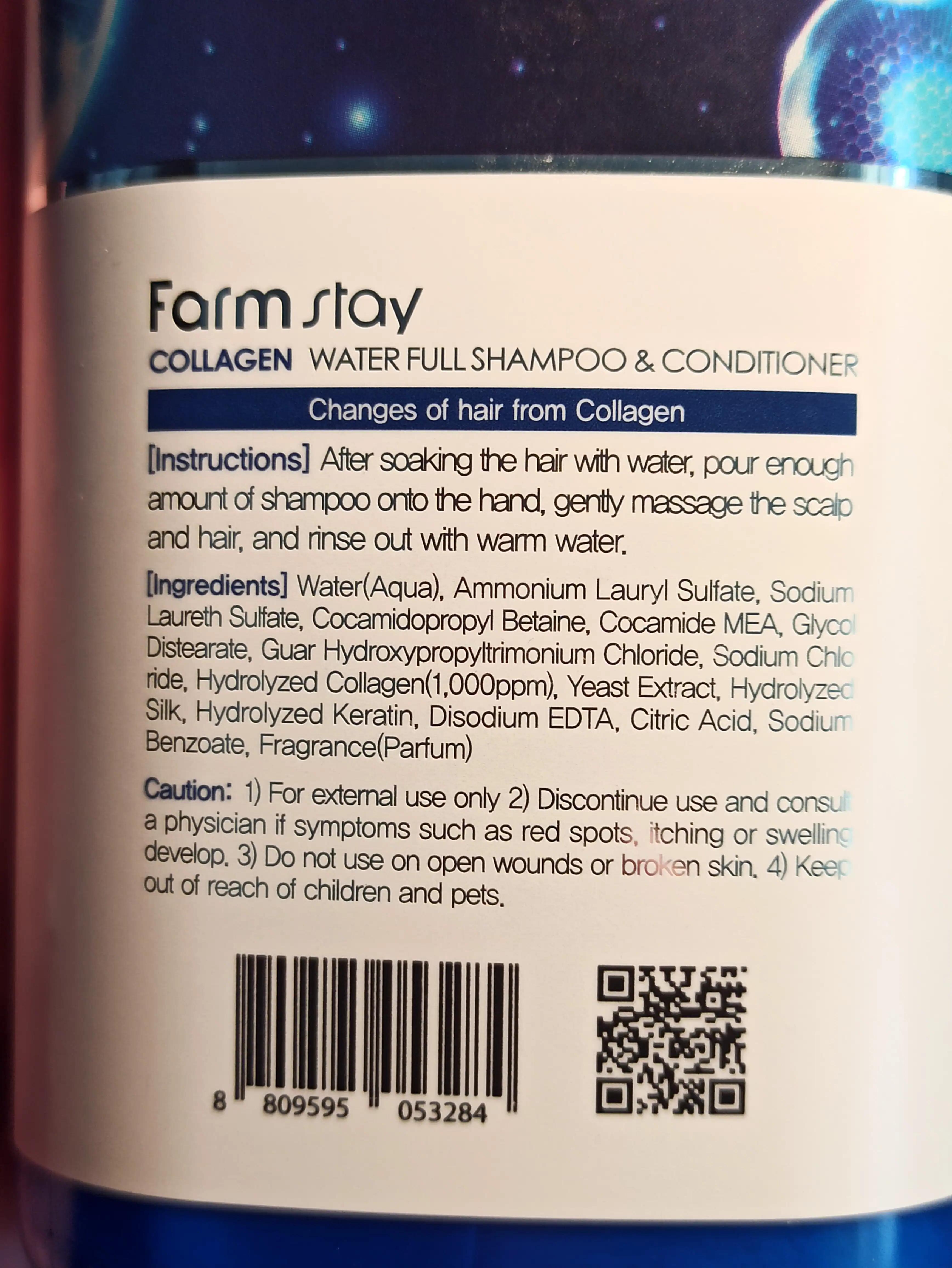 FarmStay Collagen Water Full Shampoo And Conditioner