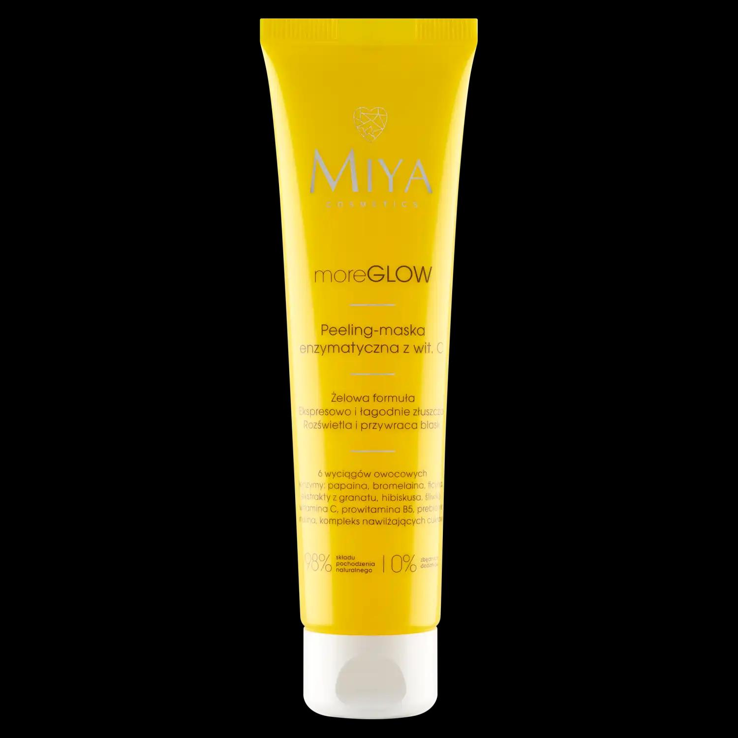 MIYA COSMETICS Miya Cosmetics moreGlow peeling-maska enzymatyczna z witaminą C do twarzy, 60 ml