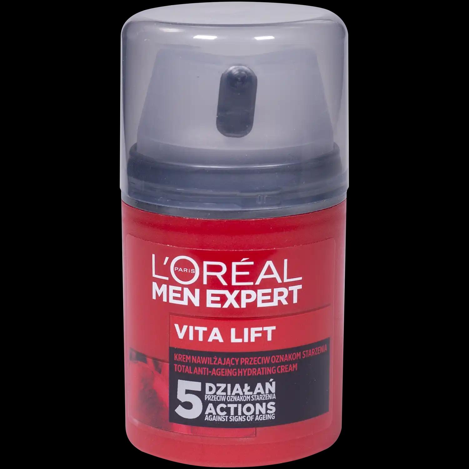 L'Oreal Paris Men Expert Vita Lift nawilżający krem do twarzy przeciw oznakom starzenia męski, 50 ml