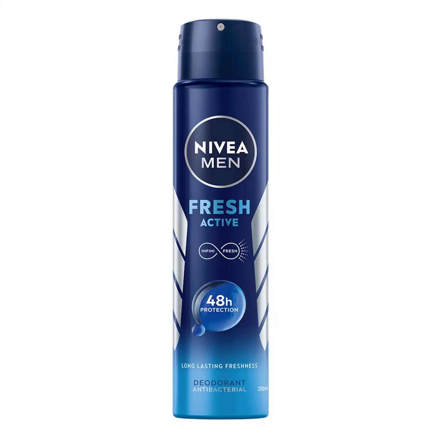 Nivea Men Fresh Active dezodorant w sprayu męski, 250 ml