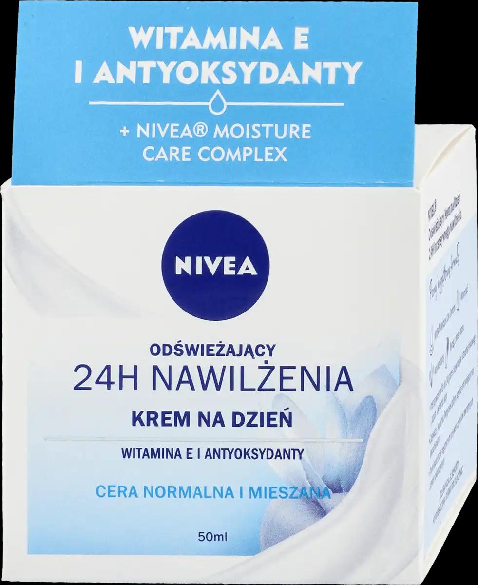 Nivea 24H NAWILŻENIA odświeżający krem na dzień cera normalna i mieszana, 50 ml