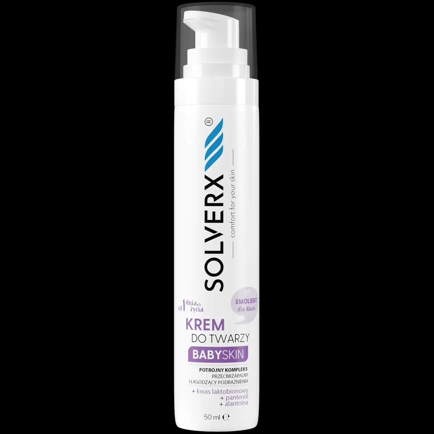 Solverx Baby Skin krem do twarzy dla dzieci, 50 ml