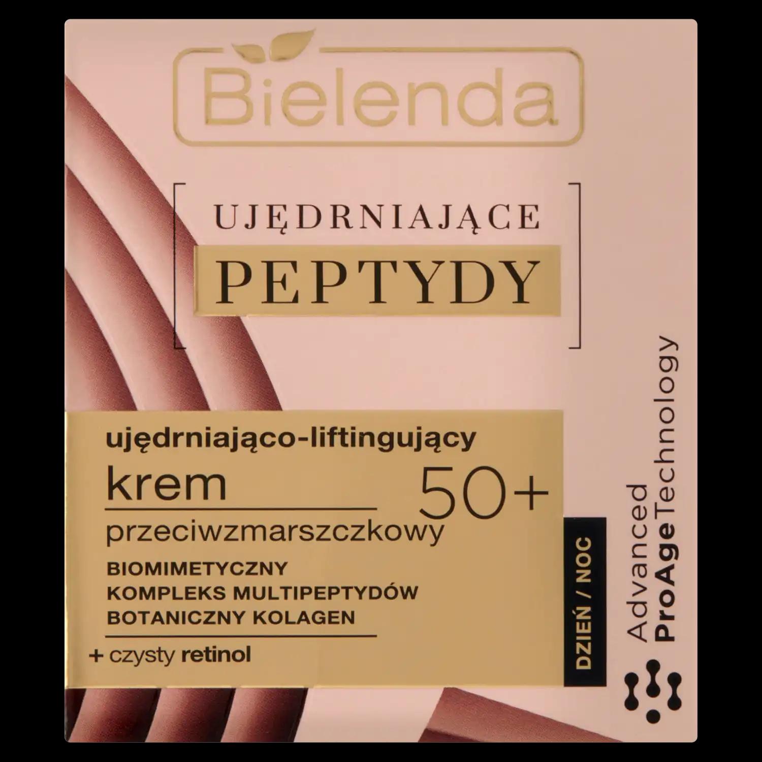 Bielenda Ujędrniające Peptydy ujędrniająco-liftingujący krem przeciwzmarszczkowy do twarzy 50+, 50 ml