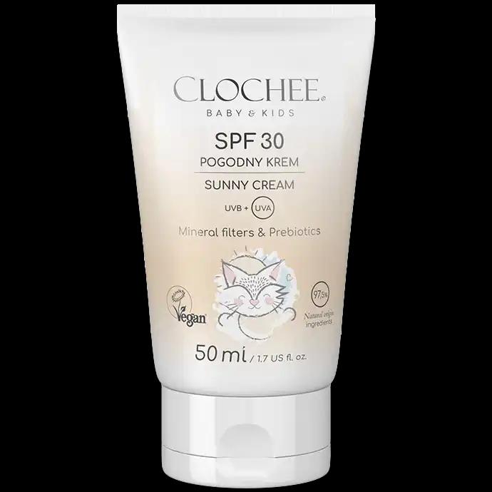 Clochee Baby & Kids pogodny krem dla dzieci do twarzy SPF30, 50 ml