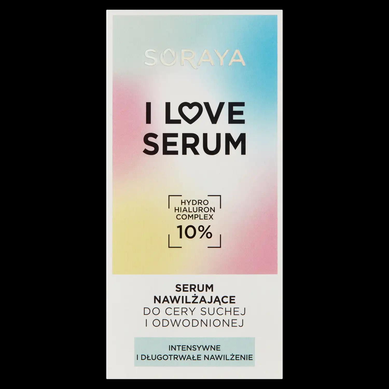 Soraya I Love nawilżające serum do twarzy, 30 ml