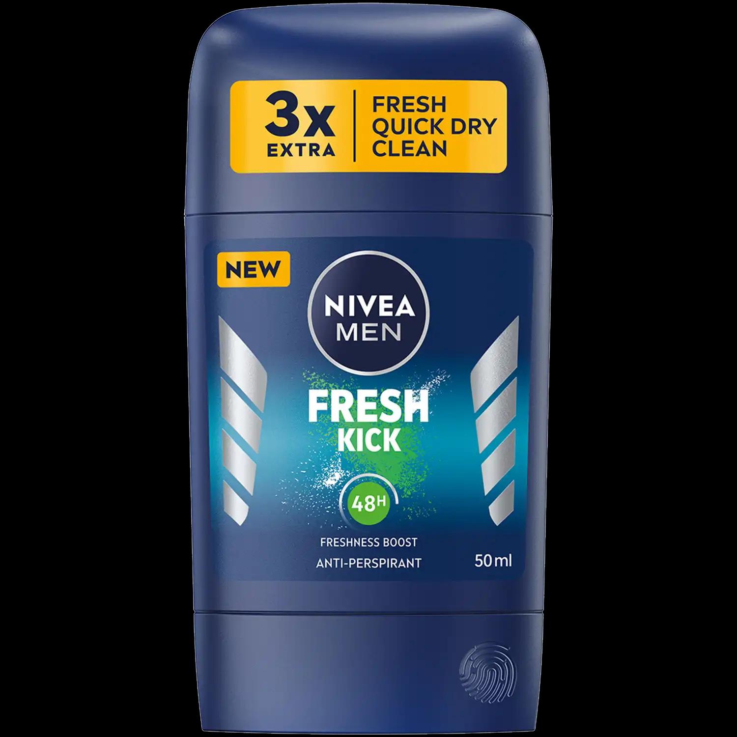 Nivea Men Fresh Kick antyperspirant w sztyfcie męski, 50 ml