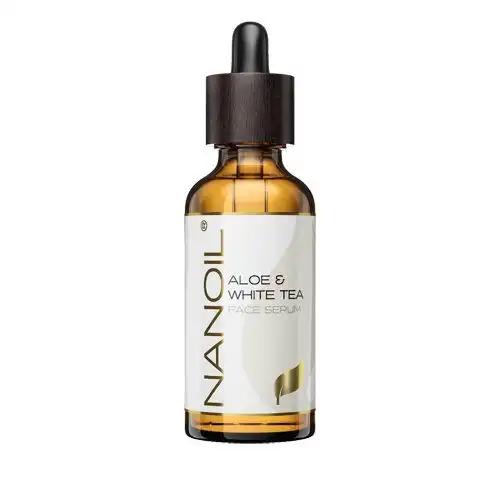 Nanoil Aloe & White Tea serum do twarzy z aloesem i białą herbatą, 50 ml