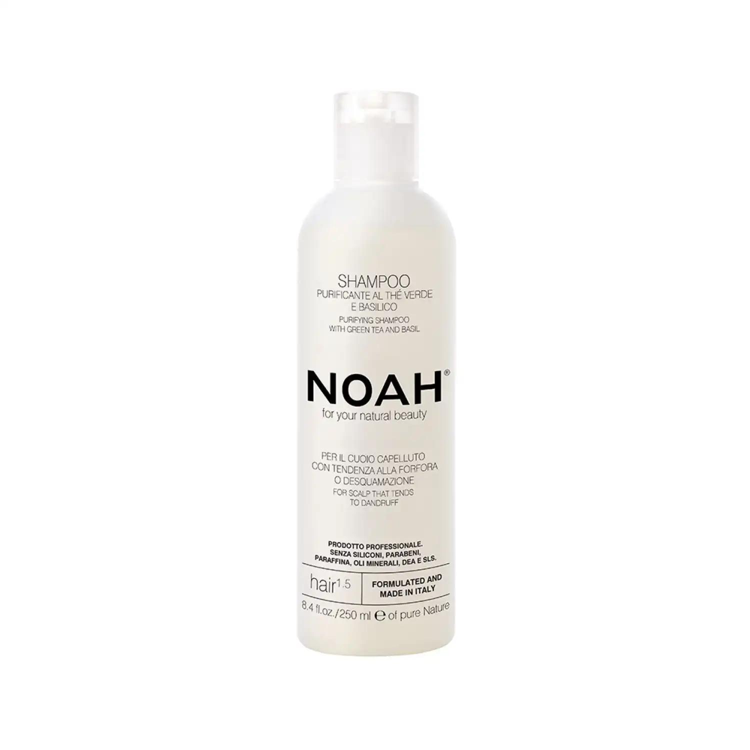 Noah Purifying Care oczyszczający do włosów Green Tea & Basil, 250 ml