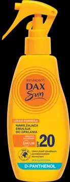 DAX SUN emulsja do opalania, nawilżająca, D-Panthenol, wodoodporna, SPF 20 200 ml