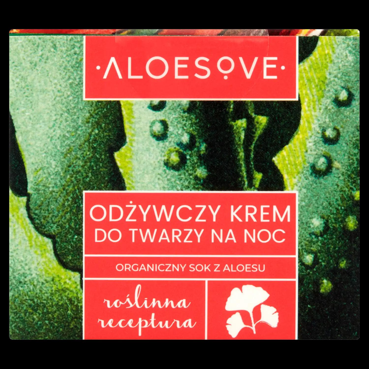 Aloesove Roślinna receptura odżywczy krem do twarzy na noc, 50 ml