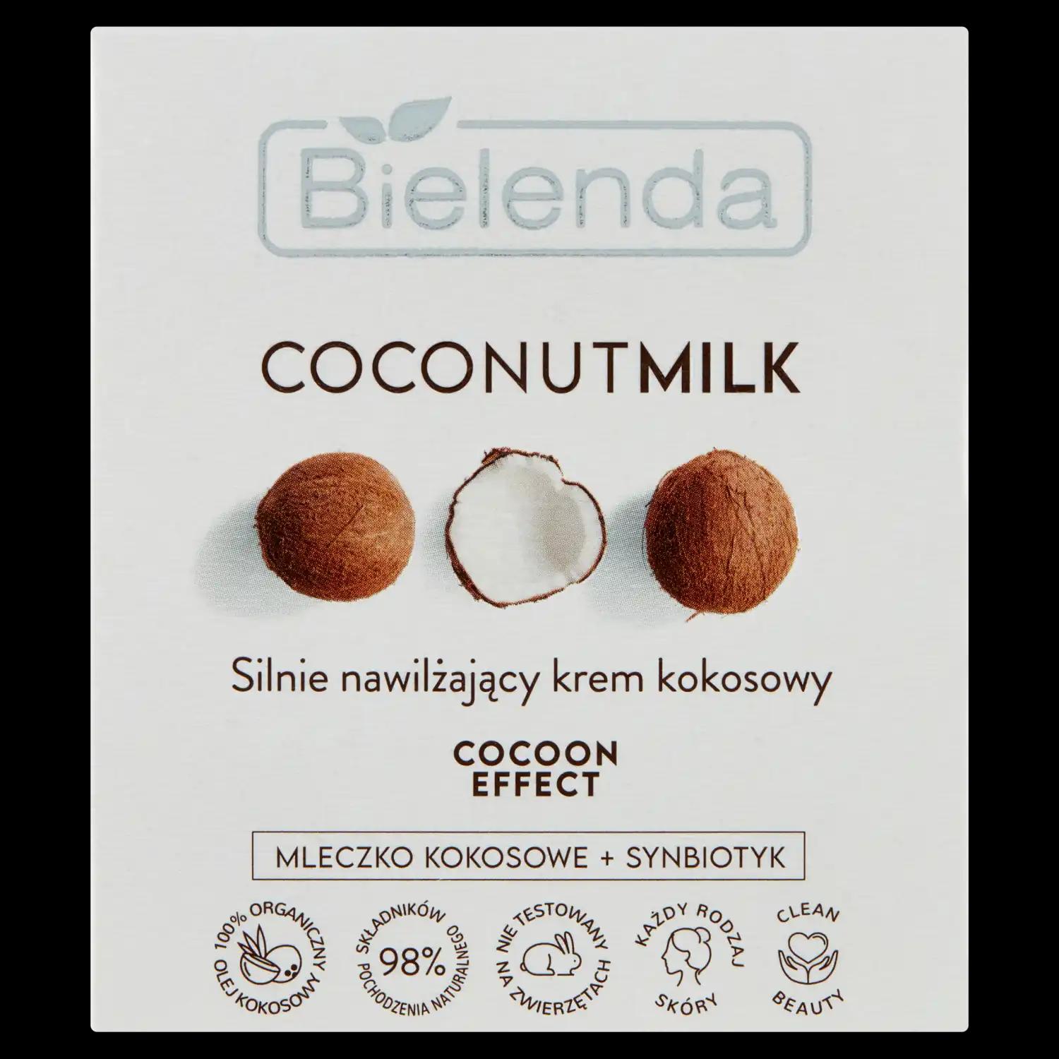 Bielenda Coconut Milk silnie nawilżający krem do twarzy, 50 ml