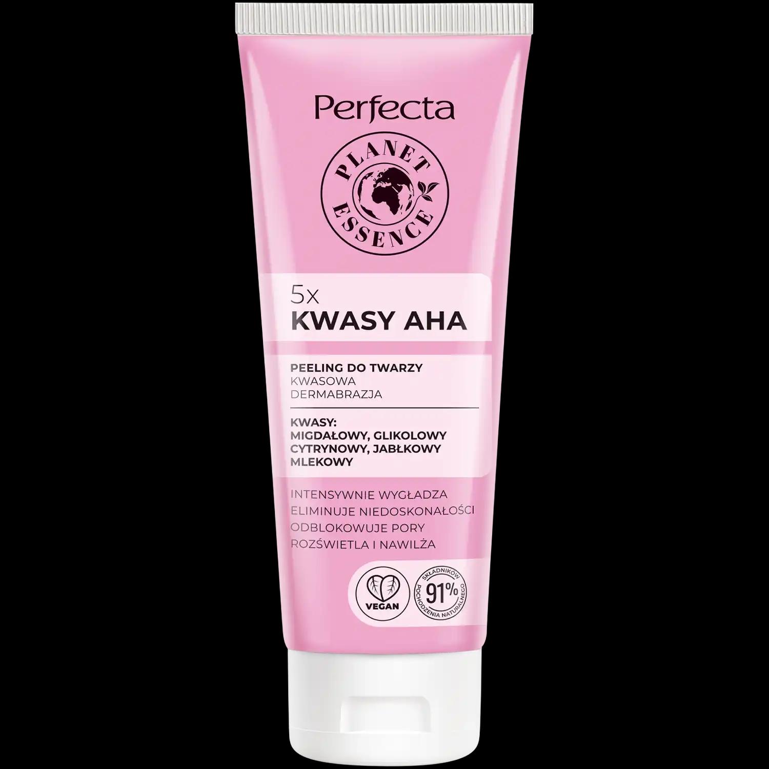 Perfecta Planet Essence kwasowa dermabrazja peeling do twarzy 5x kwasy aha, 75 ml