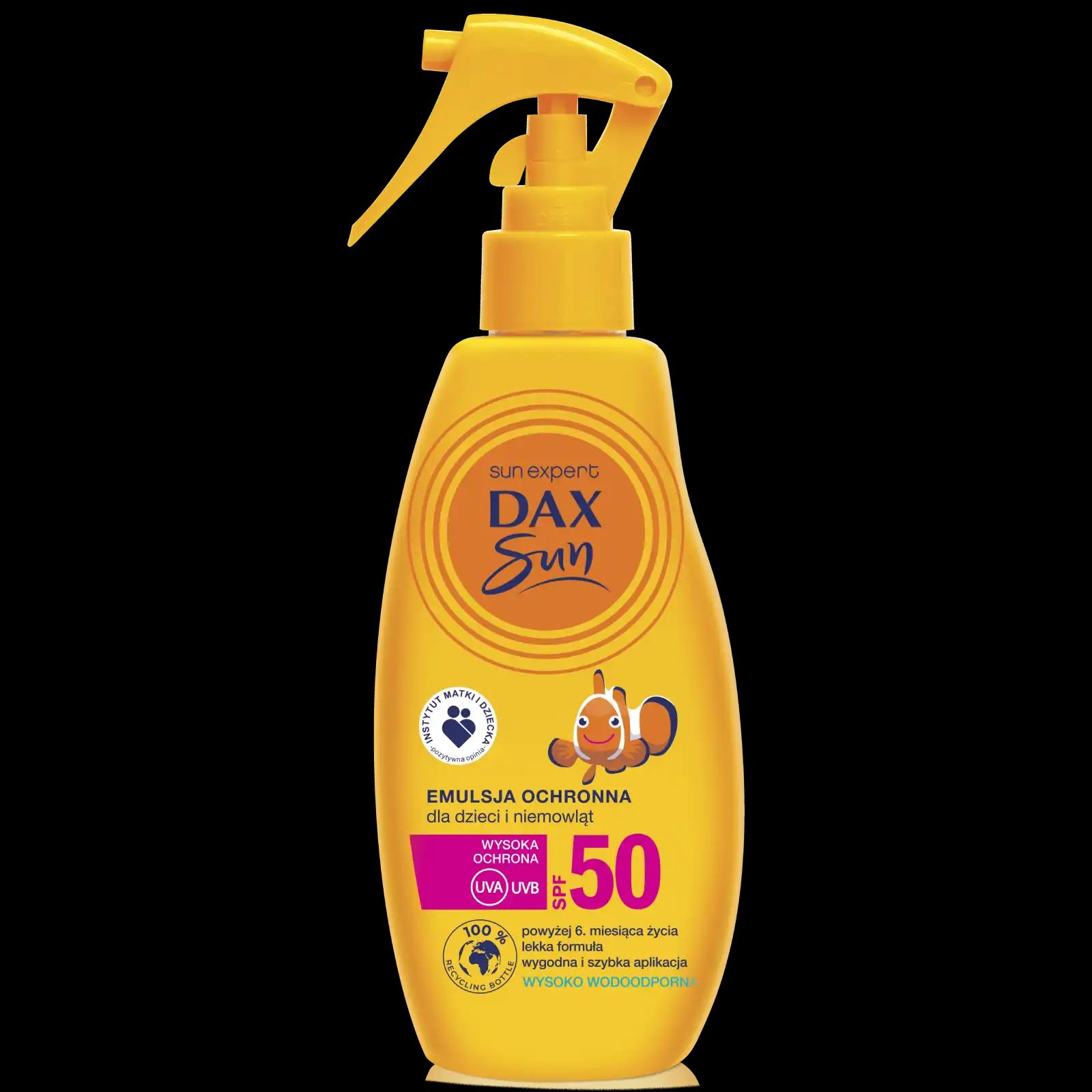 DAX Dax Sun ochronna emulsja z filtrem SPF50 dla dzieci i niemowląt, 200 ml