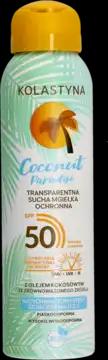 Kolastyna KOLASTYNA Coconut Paradise sucha mgiełka ochronna, transparentna, SPF50 150 ml