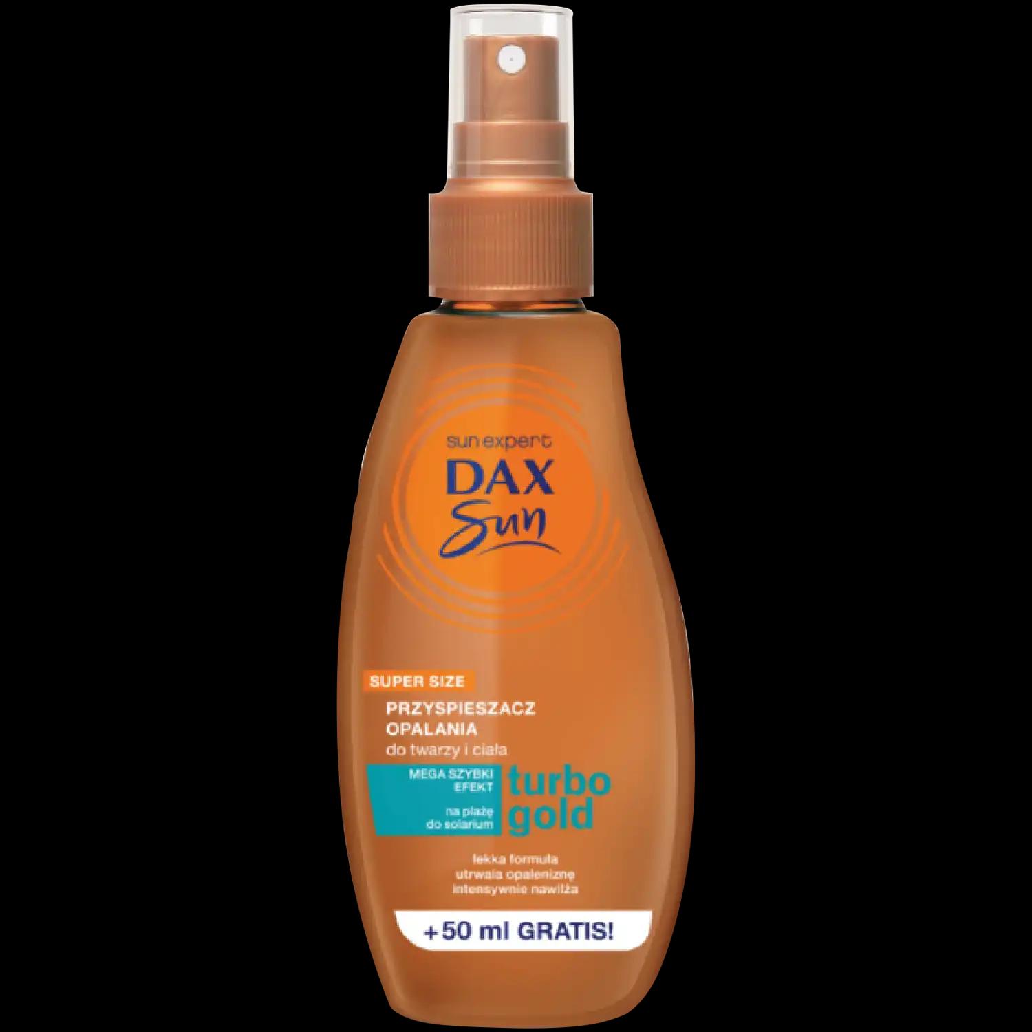 DAX Dax Sun przyspieszacz opalania w sprayu turbo gold, 200 ml