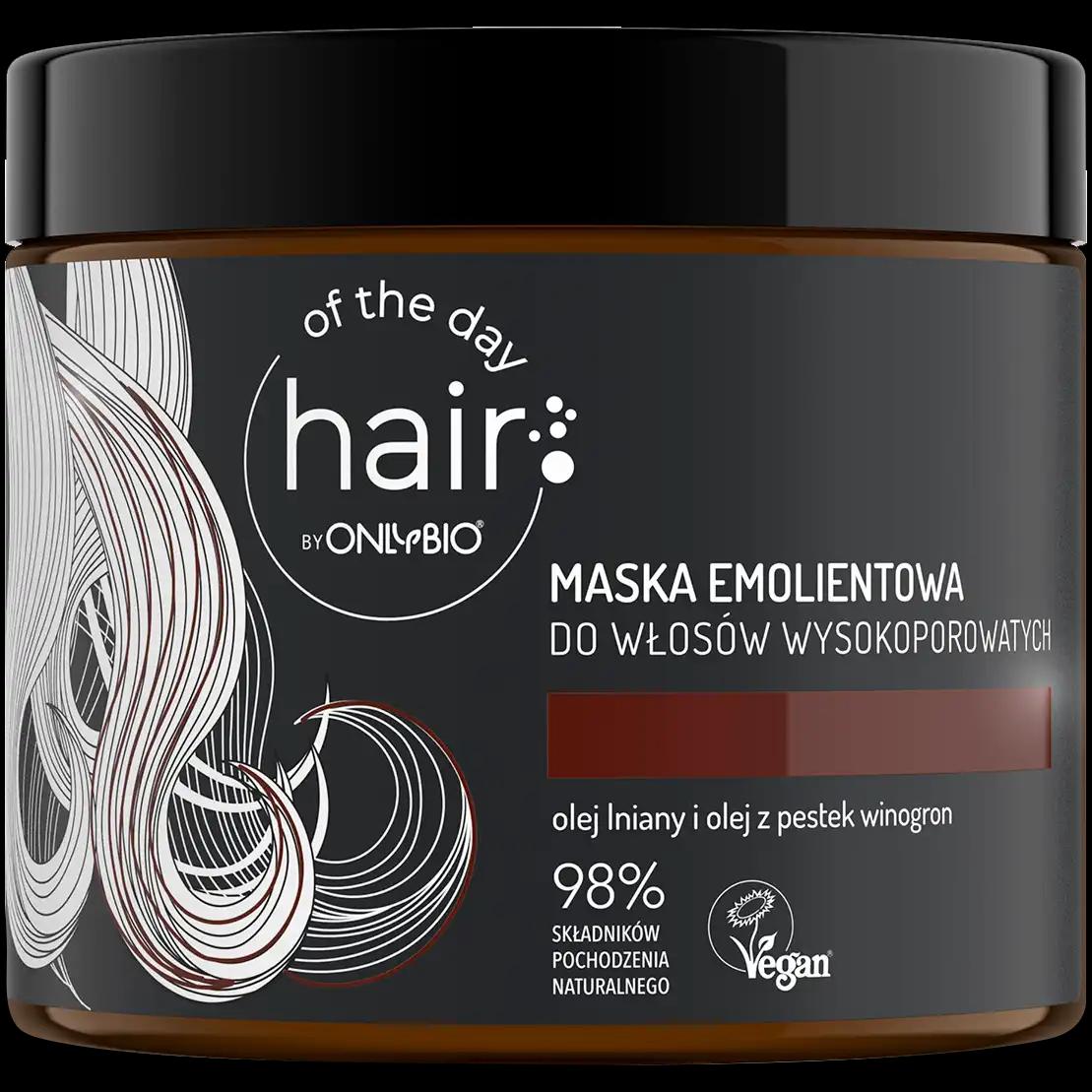 Only Bio Hair Of The Day By emolientowa do włosów wysokoporowatych, 400 ml