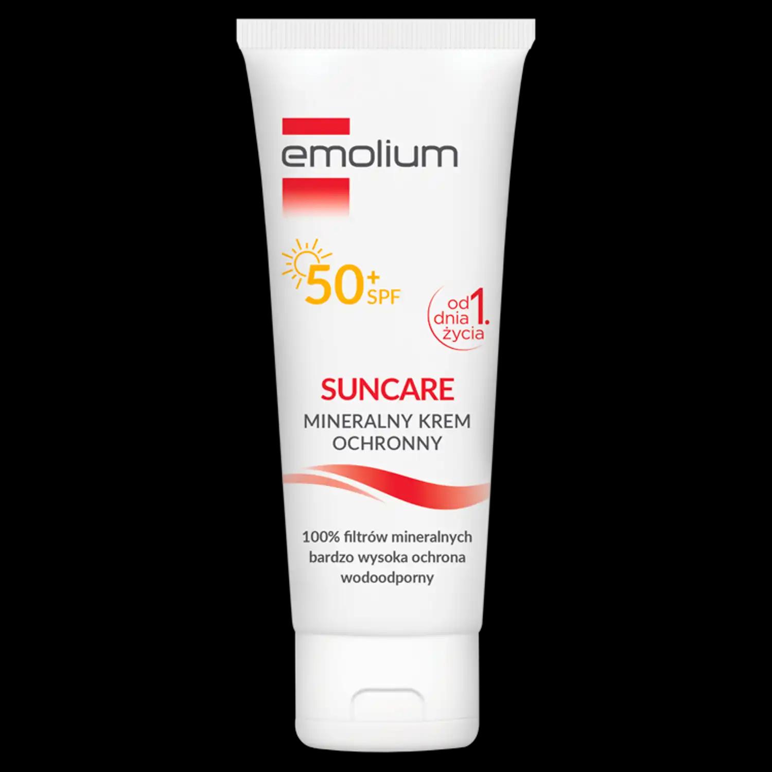 Emolium Suncare mineralny krem ochronny do twarzy SPF50+, 50 ml