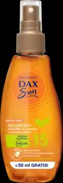 DAX SUN olejek do opalania, relaksujący z herbatą Matcha, wysoko wodoodporny, SPF 15 200 ml