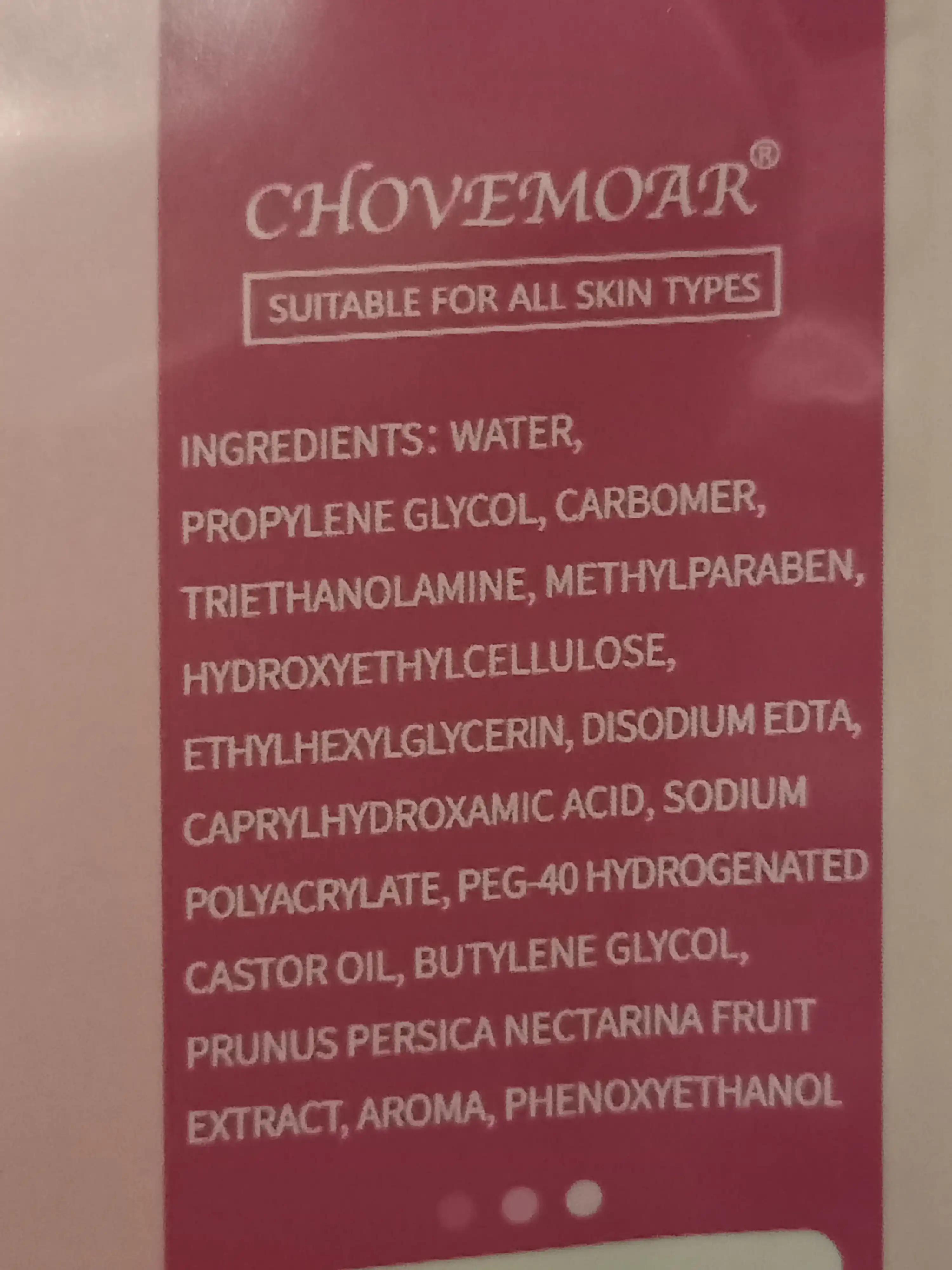 Chovemoar MILK Peach Mask