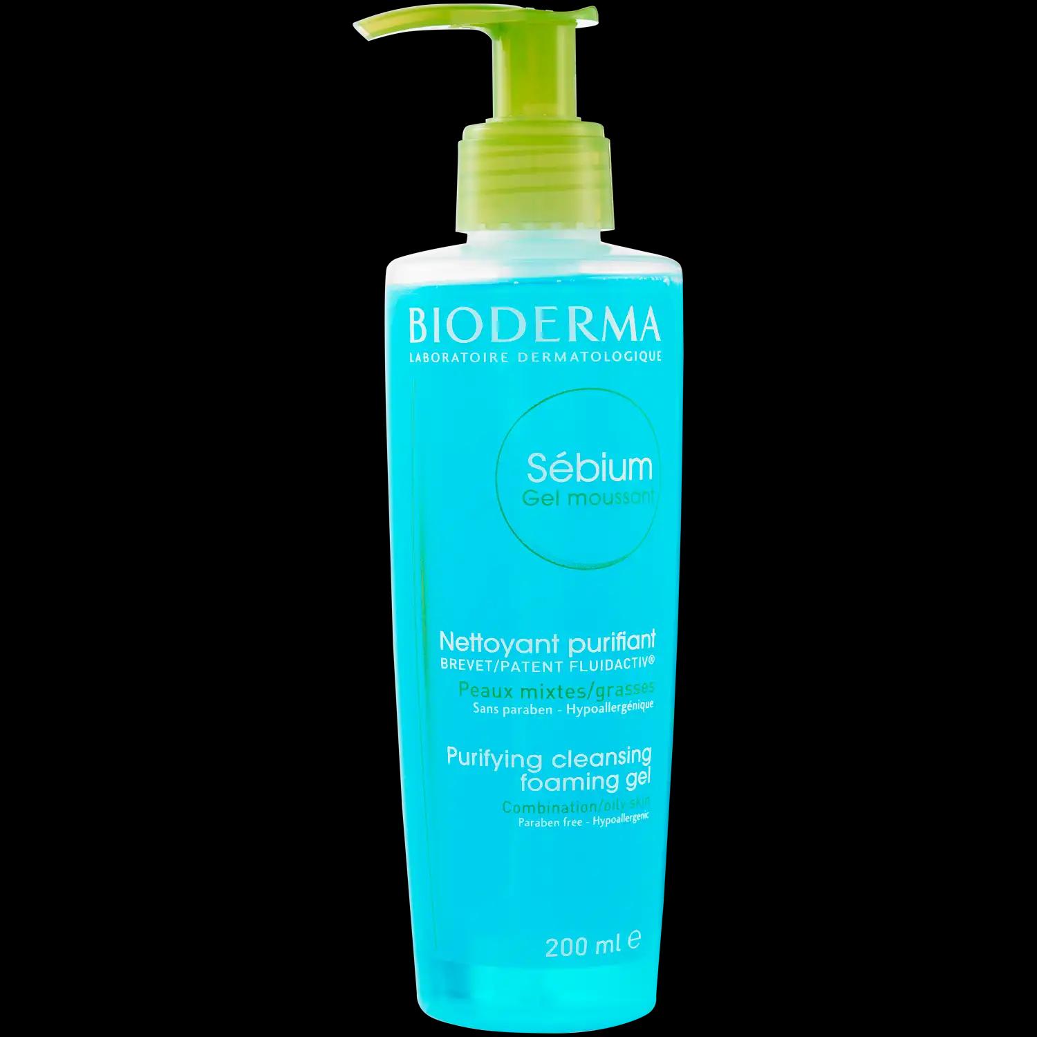 Bioderma Sébium Gel Moussant antybakteryjny żel do mycia twarzy, 200 ml