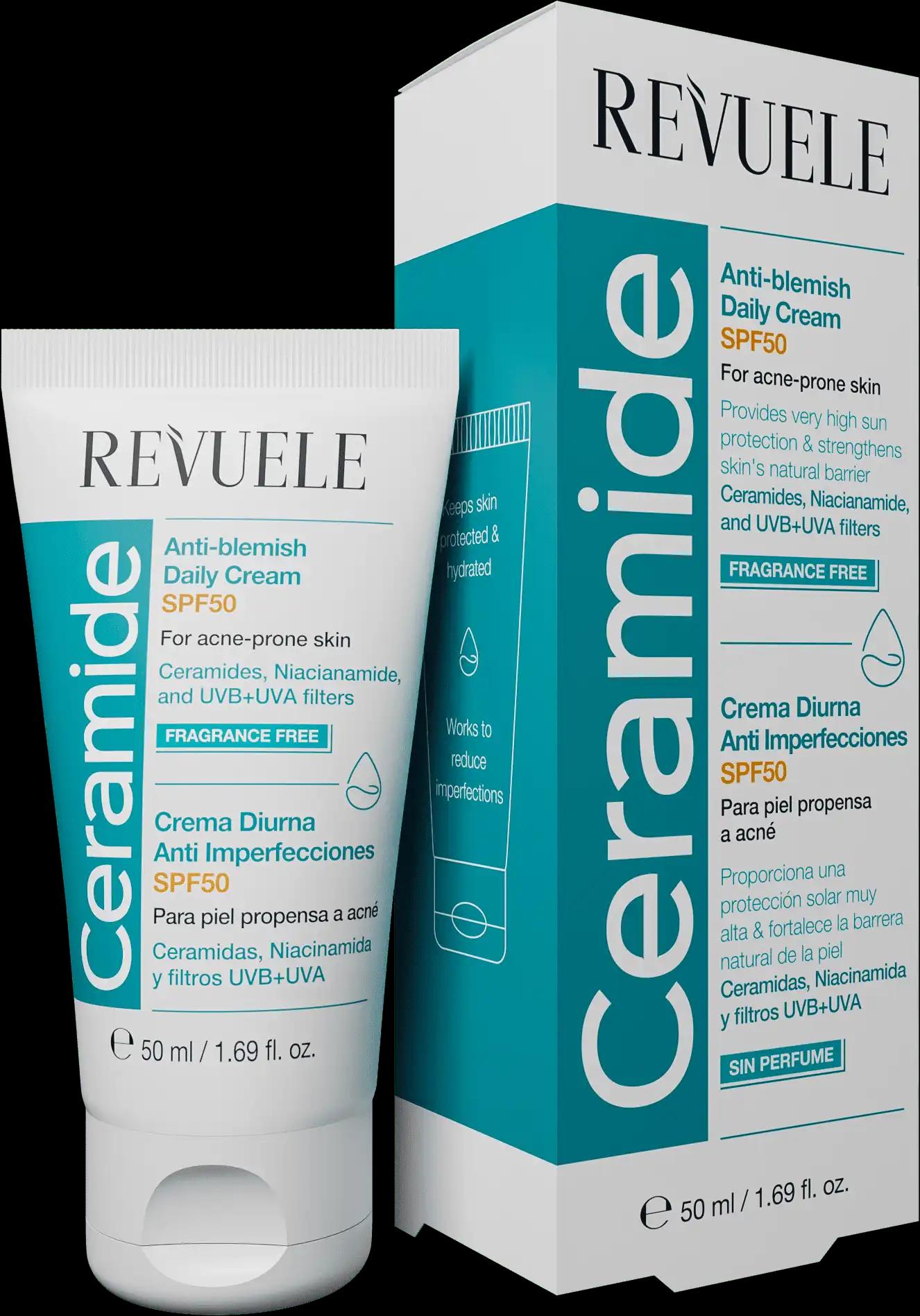 Revuele Ceramide krem z SPF50 do twarzy, 50 ml