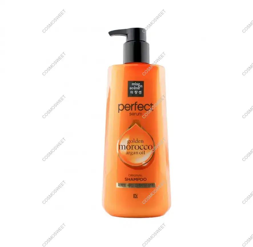 Mise En Scene для пошкодженого волосся 7 олій Perfect Serum Golden Morocco Argan Oil Original Shampoo MISE EN SCENE 680 мл