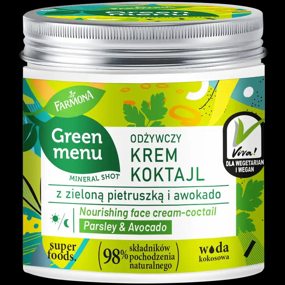 Farmona Green Menu odżywczy kremowy koktajl do twarzy, 75 ml