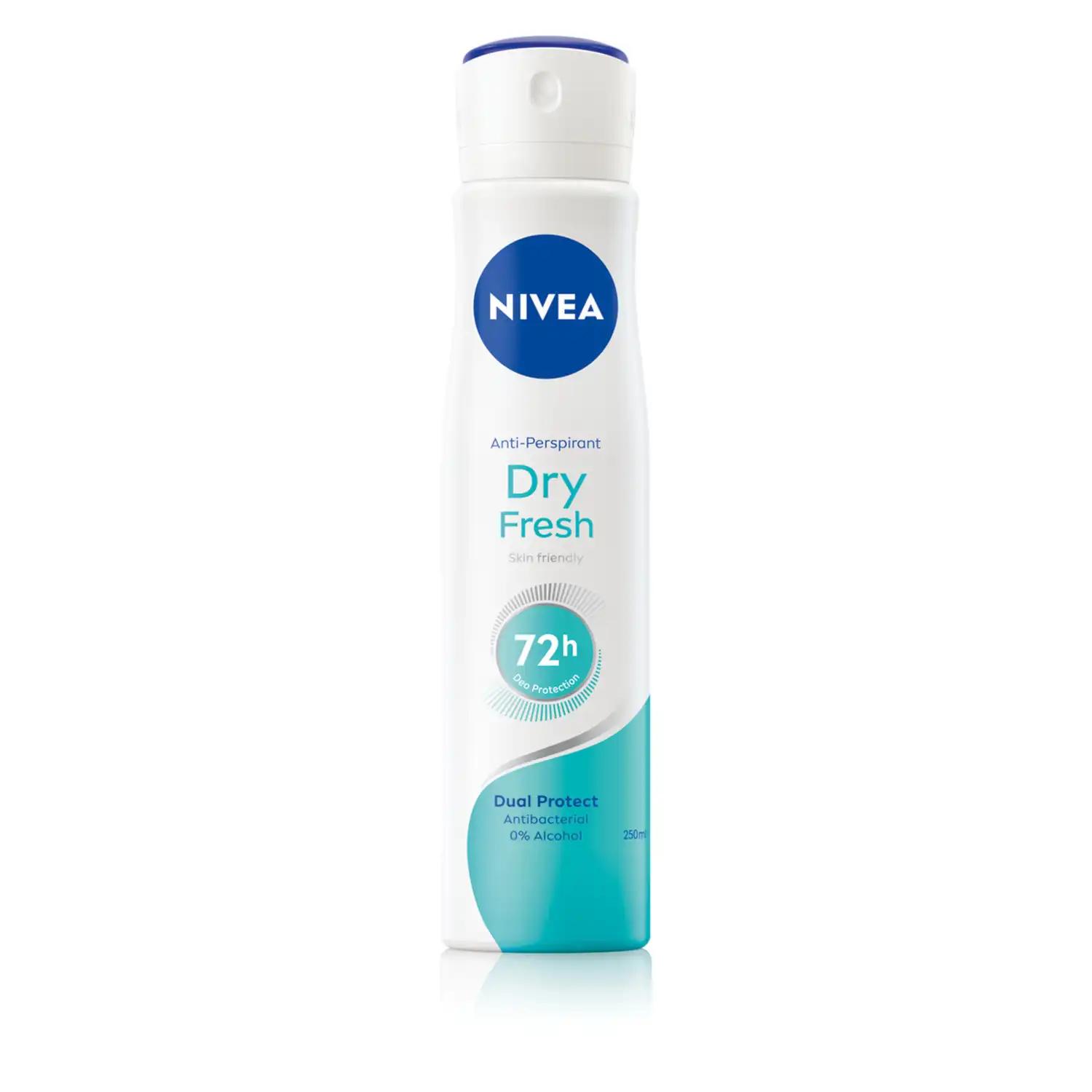 Nivea Dry Fresh antyperspirant damski w sprayu, 250 ml